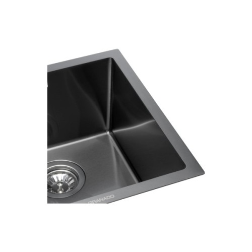 Мийка кухонна GRANADO Under top mini STEEL S201 black (GS10201B)