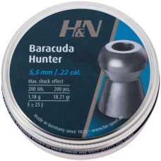 Пульки H&N Baracuda Hunter, 5,5 мм ,1.18г, 200шт/уп (92175500003)