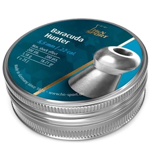 Пульки H&N Baracuda Hunter, 5,5 мм ,1.18г, 200шт/уп (92175500003)