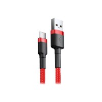 Дата кабель USB 2.0 AM to USB-C 2.0m 2A Red Baseus (CATKLF-C09)