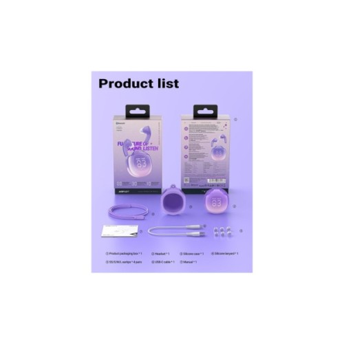 Навушники Acefast T9 Grape Purple (6974316282563)