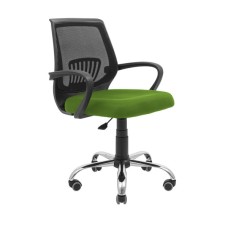 Офісне крісло Richman Стар Хром Піастра Сітка чорна + зелена (сидіння) (R00000044931)