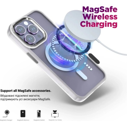 Чохол до мобільного телефона Armorstandart Unit MagCase Apple iPhone 17 Air Matte Clear Silver (ARM88999)
