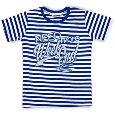 Футболка дитяча Breeze в смужку (7380-128B-blue)