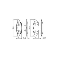 Гальмівні колодки Bosch 0 986 494 672