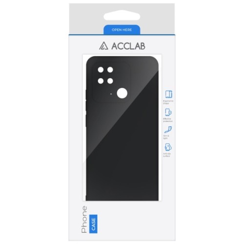 Чохол до мобільного телефона ACCLAB Silicone Case Xiaomi Redmi 10C Black (1283126602320)
