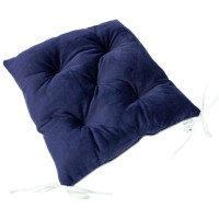 Подушка на стілець MirSon 28-0006 Navy blue Velvet 50х50 см (2200006275794)
