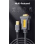 Кабель для передачі даних USB to COM M 2.0m DB9 RS-232 CR104 black Ugreen (20222)