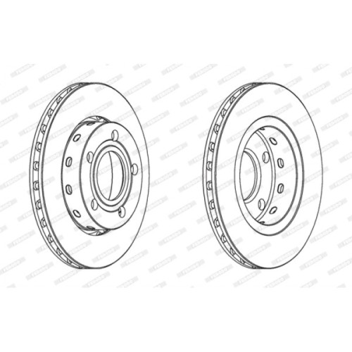 Гальмівний диск FERODO DDF1887C