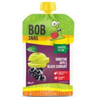 Дитяче пюре Bob Snail Равлик Боб Смузі Яблуко-Чорна Смородина 200 г (4820219347019)