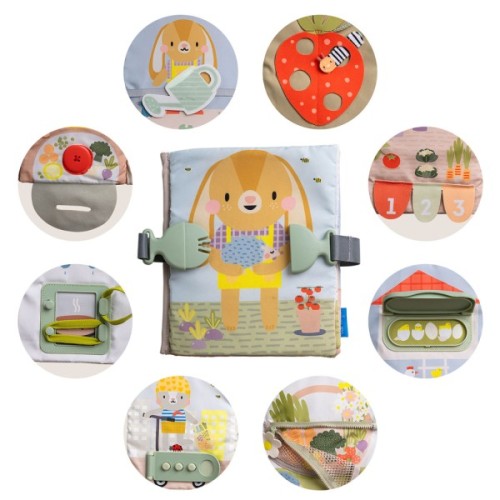 Розвиваюча іграшка Taf Toys Розвивальна книжка Бізібук зайченятка (13355)