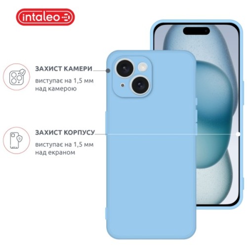 Чохол до мобільного телефона Intaleo SoftShell Apple iPhone 15 Plus Light Blue (1283126585265)