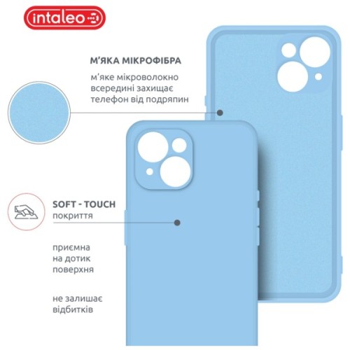Чохол до мобільного телефона Intaleo SoftShell Apple iPhone 15 Plus Light Blue (1283126585265)