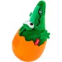Іграшка для собак GiGwi EGG Крокодил-неваляшка з пищалкою 14 см (2319)