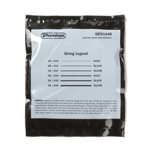 Струни для гітари Jim Dunlop Nickel Wound Electric Guitar Strings (10-46) (DEN1046)