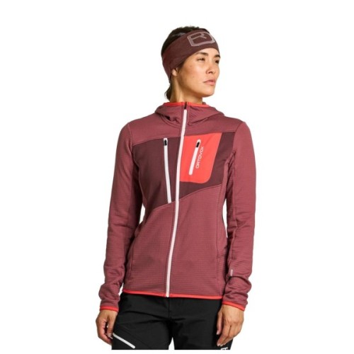 Кофта Ortovox Fleece Grid Hoody Wms mountain rose - XS (025.001.1151)