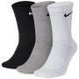 Шкарпетки Nike U NK EVERYDAY CUSH CREW 3PR SX7664-964 34-38 3 пари Білий/Чорний/Сірий (194955549124)