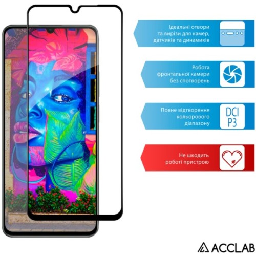 Скло захисне ACCLAB Full Glue Realme C63 Black (1283126594946)