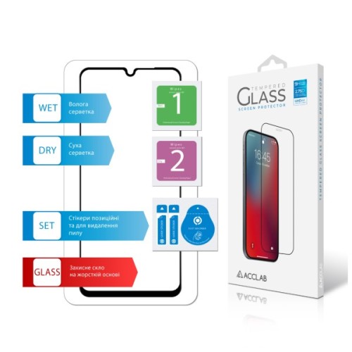 Скло захисне ACCLAB Full Glue Realme C63 Black (1283126594946)