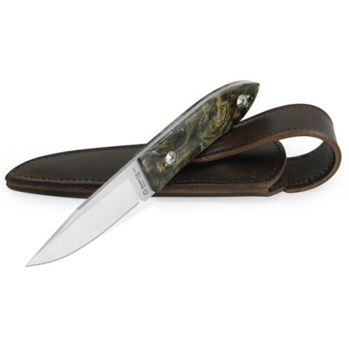 Ніж Maserin AM-22, 14C28N, чорний буковий кап (923/RN)