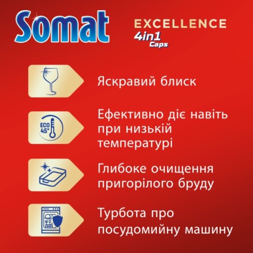 Таблетки для посудомийних машин Somat Excellence 30 шт. (9000101808292)