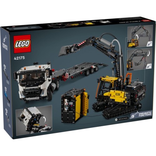 Конструктор LEGO Technic Вантажівка Volvo FMX і Електричний екскаватор EC230 (42175)
