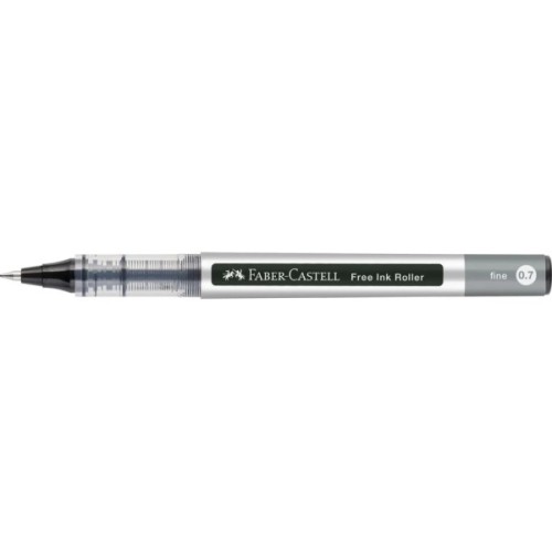 Ролер Faber-Castell Free Ink rollerball, колір чорнила чорний, 0,7 мм, одноразова (29137)