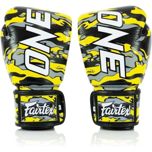 Боксерські рукавички Fairtex BGV-ONE X STBG (натуральна шкіра) 14 унцій (бинти в комплекті) (BGV-ONE_X_STBG_14oz)