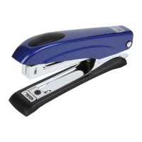 Степлер Buromax металевий МІНІ, 12 аркушів, (скоби №10), 110 х 25 х 45 мм, синій (BM.4150-02)