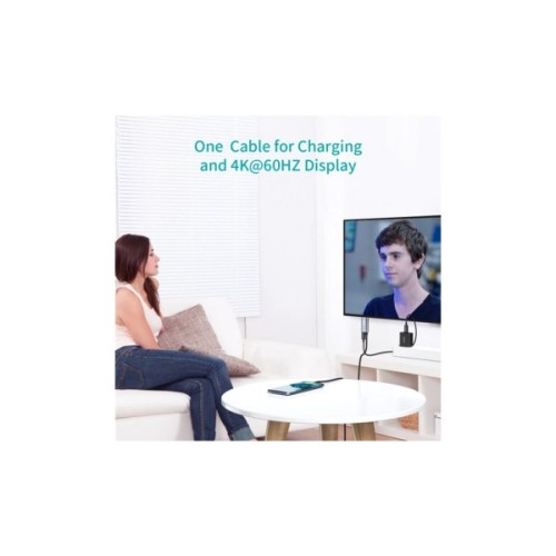 Кабель мультимедійний USB-C to HDMI M 1.8m 4K60Hz Choetech (XCH-M180GY)