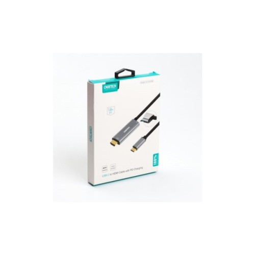 Кабель мультимедійний USB-C to HDMI M 1.8m 4K60Hz Choetech (XCH-M180GY)