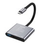 Концентратор ColorWay USB-C 3-in-1 USB 3.0 + HDMI 4K + USB-C PD100W (CW-HUB08)
