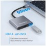 Концентратор ColorWay USB-C 3-in-1 USB 3.0 + HDMI 4K + USB-C PD100W (CW-HUB08)
