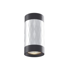 Світильник точковий Videx під лампу GU10 SPF03A накладний чорний + срібляста призма (VL-SPF03A-SPB)