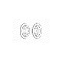 Гальмівний диск FERODO DDF2505C