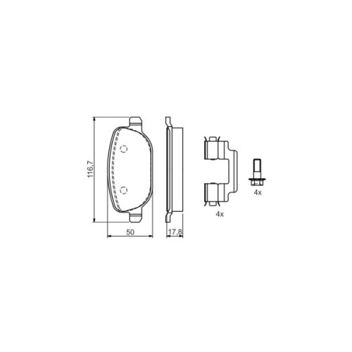 Гальмівні колодки Bosch 0 986 424 775