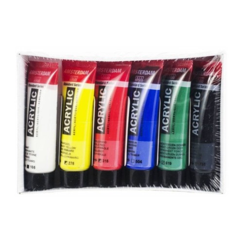 Акрилові фарби Royal Talens Amsterdam Standard 6 кольорів 20 мл (8712079329310)