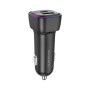 Зарядний пристрій BOROFONE 1xUSB-C PD30W + 1xUSB QC3.0 car adapter black (6941991110818)