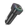 Зарядний пристрій BOROFONE 1xUSB-C PD30W + 1xUSB QC3.0 car adapter black (6941991110818)