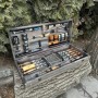 Набір для барбекю Metalzavod Майстер Гриль кейс-столик темна текстура (PN-MaysterGryl-TDK)