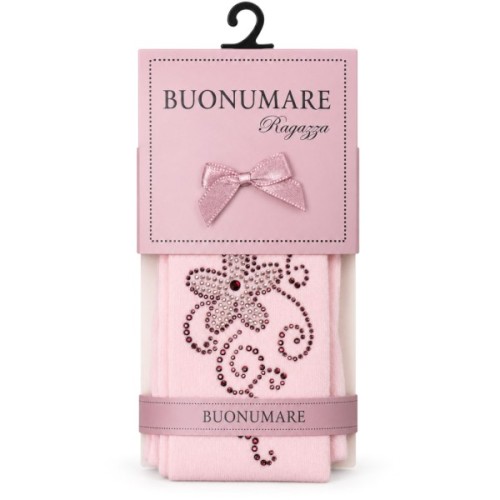 Колготки дитячі BNM зі стразами (M0C0302-1156-11G-pink)