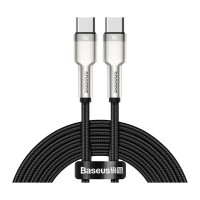 Дата кабель USB-C to USB-C 2.0m 100W metal black Baseus (CATJK-D01)