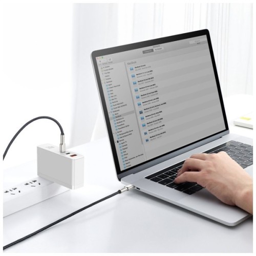 Дата кабель USB-C to USB-C 2.0m 100W metal black Baseus (CATJK-D01)