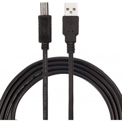 Кабель для принтера USB 2.0 AM/BM 1.5m black ProfCable (ProfCable12-150)