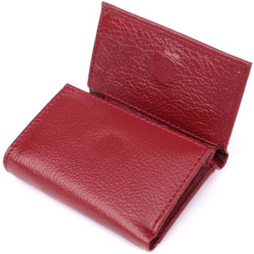 Гаманець ST Leather З натуральної шкіри Бордовий (23082)