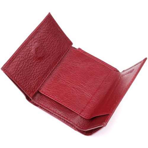 Гаманець ST Leather З натуральної шкіри Бордовий (23082)