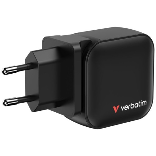 Зарядний пристрій Verbatim MiniGaN 70 W 3 ports (2xUSB-C/1xUSB-A) (32229)
