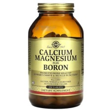 Вітамін Solgar Кальцій Магній Бор, Calcium Magnesium Plus Boron, 250 таблеток (SOL-00516)