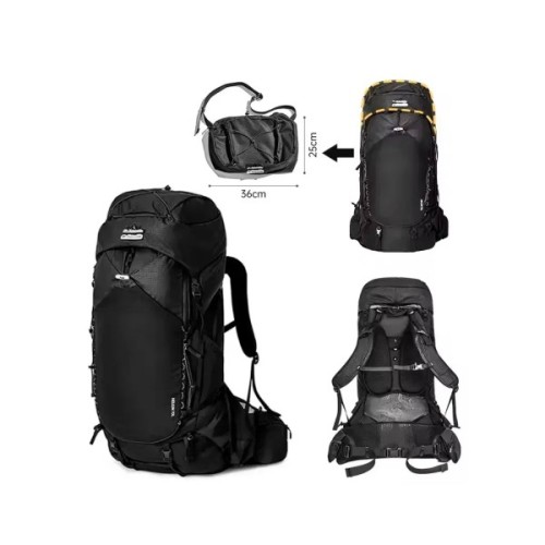 Рюкзак туристичний Naturehike Helium CNK2450XB014, 70 л, чорний, M (6975641883876)