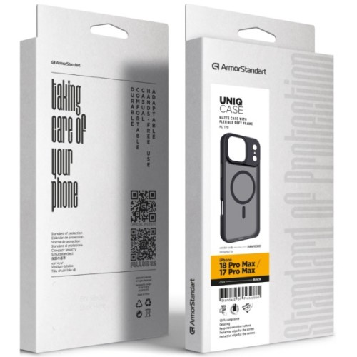Чохол до мобільного телефона Armorstandart Uniq MagCase Apple iPhone 18 Pro Max / 17 Pro Max Black (ARM92320)